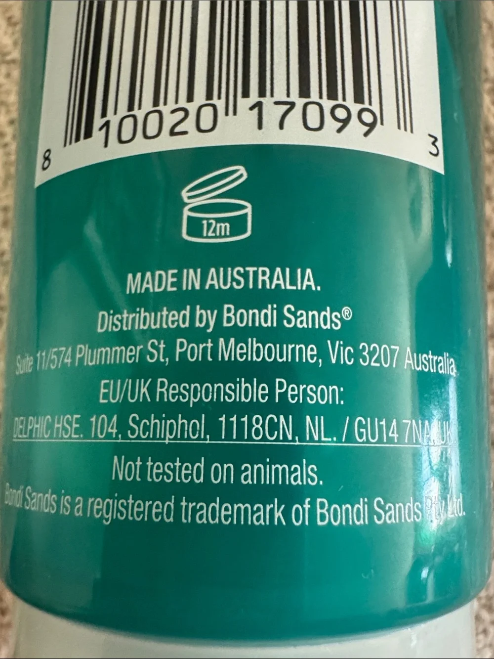 Bondi Sands Aloe Vera After Sun Cooling Gel - Green & Yellow